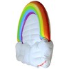 Swimline 68" Inflatable Swimming Pool 3-Person Rainbow with Clouds Island - White/Green - 2 of 4