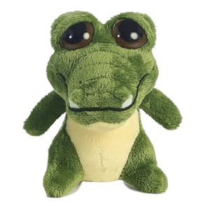 Aurora Mini Green Gator Dreamy Eyes Enchanting Stuffed Animal Green 5" - 1 of 4