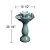 John Timberland Pleasant Pond Modern Bubbler Lotus Flower Outdoor Floor Water Fountain 25 1/4" for Yard Garden Patio Deck Porch House Exterior - 4 of 4