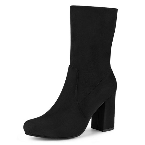 target black heel boots