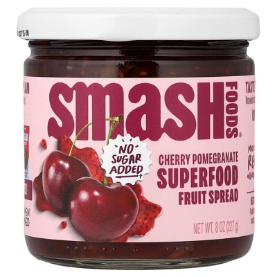 Smash Foods, Superfood Fruit Spread, Cherry Pomegranate , 8 oz