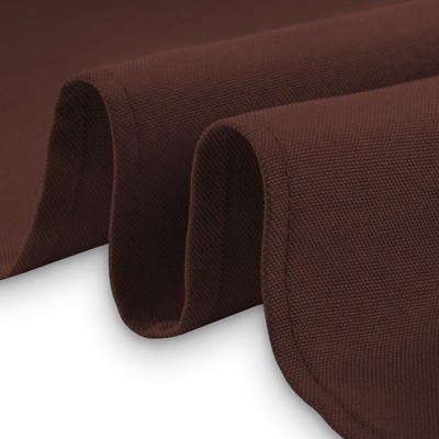 Chocolate Brown 90 x 156 Inch Rectangular Polyester Tablecloth