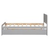 Cesicia Twin Size Platform Bed Frame with Trundle - 2 of 4