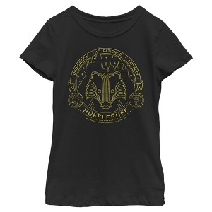 Girl's Harry Potter Hufflepuff House Emblem T-Shirt - 1 of 3