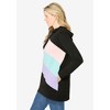 Woman Within Plus Size Color Block Hoodie Sweatshirt - 4 of 4