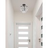 Elegant Lighting Mila 12 inch flush mount in black - 2 of 4