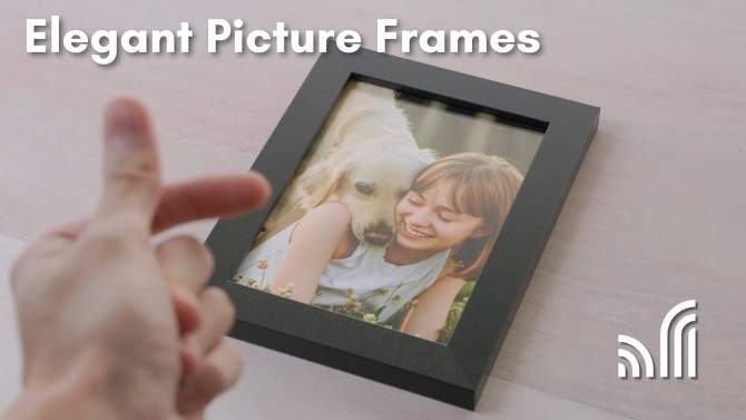 Americanflat Gallery Picture Frame - Wood Molding with Glass Front, 2 of 8, play video