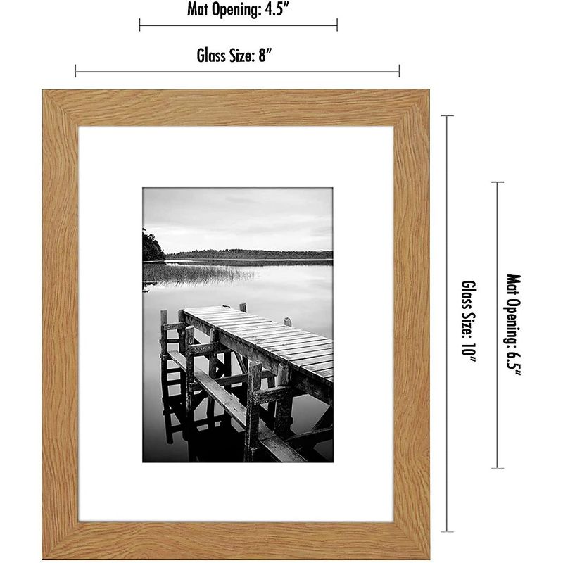 Americanflat Picture Frame with tempered shatter-resistant glass - Available in a variety of sizes and styles, 2 of 5