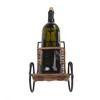 Metal Rickshaw Cyclist Wine Holder – Asian Style – 10.24 Inch Decorative Display By Old Modern Handicrafts - 3 of 4
