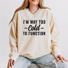 Simply Sage Market Women's Lightweight Garment Dyed Graphic Sweatshirt I'm Way To Cold To Function - 2 of 4