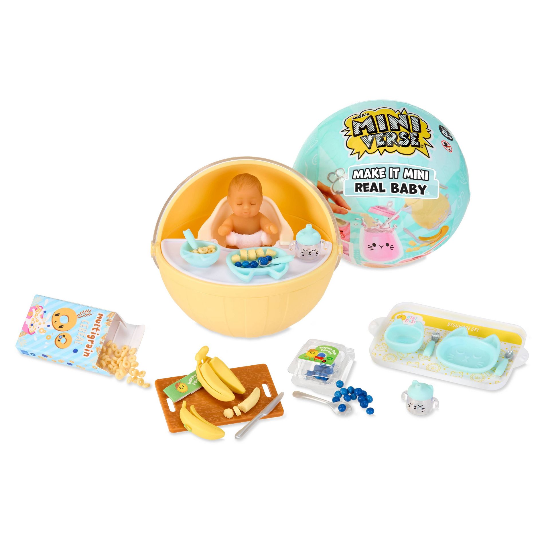 Make It Mini Baby Food Mini Collectibles - Miniature Baby, Playset, Food, Bottles