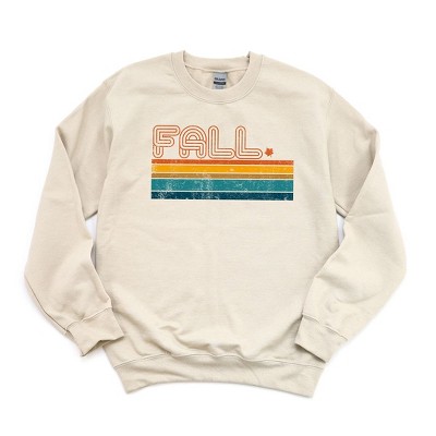 Simply Sage Market Women's Graphic Sweatshirt Retro Fall Stripes