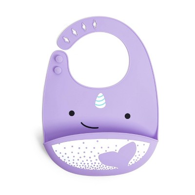 Skip Hop Zoo Silicone Bib - Narwhal