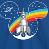 Men's - Disney - Mickey Mouse Retro Space Logo Long Sleeve Graphic T-Shirt - 2 of 4