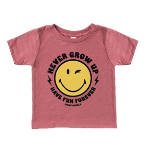 The Juniper Shop SmileyWorld Never Grow Up Toddler Short Sleeve Tee - 1 of 4
