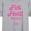 Women's - Barbie - Flat Feet Oversized Graphic T-Shirt - 2 of 4