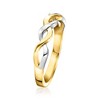 Pure Collection by Ross-Simons 18kt Gold Vermeil and Sterling Silver Twisted Ring - 3 of 4