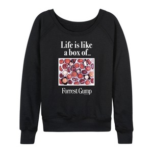 Women's - Forrest Gump - Life Is Like A Box Of Chocolates Lightweight French Terry Slouchy - 1 of 4