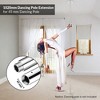 Yescom 3.4 FT New Chrome Dancing Pole Extension for 45 mm Professional Pole Fitness Spinning Pole Accessories, Silver - 2 of 4