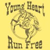 Juniors Womens Lost Gods Young Heart Run Free Racerback Tank Top - 2 of 4