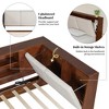 Twin Size L-shaped Daybed with Storage Bookcase and Upholstered Headboard - 3 of 4