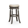 NicBex 30" Fabric/Leather Swivel Bar Stools,Counter Height Bar Stools with Padded Seat,360° Rotating Barstools for Kitchen Island & Home Bar - 2 of 4