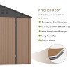 7.84x7.84 Ft Outdoor Storage Shed, Large Steel Multipurpose Yard Shed, Metal Outdoor Tool Shed with Sloped Roof and Door Lock Design for Yard, Garden - 3 of 4
