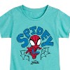 Girls' - Marvel - Spider-Man And His Amazing Friends Doodle Spidey Fitted Short Sleeve Graphic T-Shirt - 2 of 4