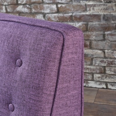 Muted Purple Microfiber Mid-Century Modern Recliner