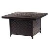 42" Square Aluminum 55000 BTUs Propane  Timeless Fire Table with 2 Covers - Oakland Living
 - 2 of 4