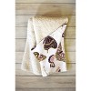 Jessica Molina Texas Butterflies Blush and Gold 80" x 60" Fleece Throw Blanket - Deny Designs - 2 of 2