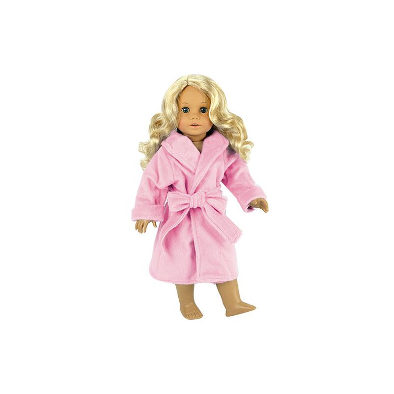 Sophia's - 18" Doll - Soft Robe - Pink, 1 of 4