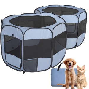 EighteenTek 2 Mesh Room Pop Up Portable Pet Playpen - 1 of 4