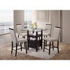 Kings Brand Furniture Arecibo Furniture Counter Parsons Dining Chairs, Set of 2 - 3 of 4