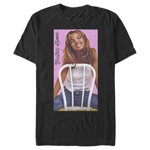 Men's Britney Spears One More Time Album Cover T-shirt - Black