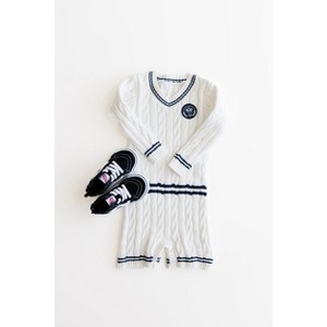 Varsity Sweater Romper | Charlie Lou Baby - 1 of 4