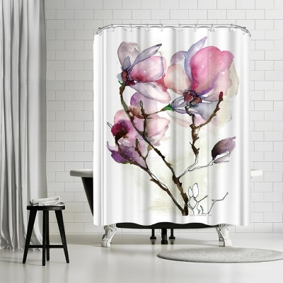 Americanflat Magnoila 3 by Claudia Libenberg 71" x 74" Shower Curtain