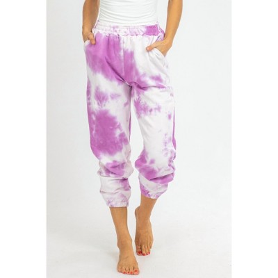 Women's TIE DYE FRENCH TERRY JOGGERS - trend:notes