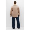 Women's Plus Size Ellie Shirt - taupe | CITY CHIC - 3 of 4