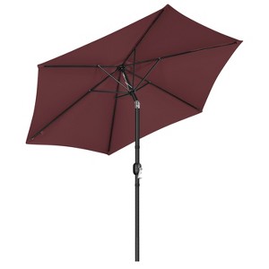 Yaheetech 9FT Patio Umbrella Market Umbrella with Button Tilt and Crank - 1 of 4