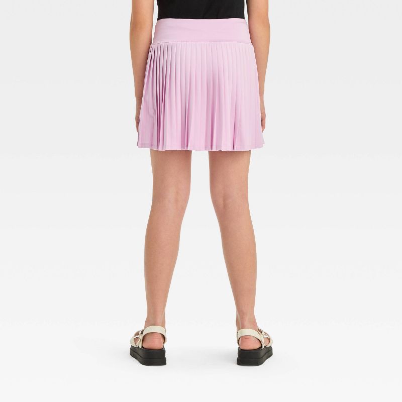 Girls' Pleated Sporty Knit Tennis Skirt - art class™, 3 of 5