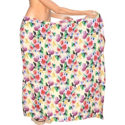 HAPPY BAY Women's Beachwear Summer Pareo Swim Cover Up Casual High Waist Tie Sarong Coverups Beach Wraps One Size Multi_Y763