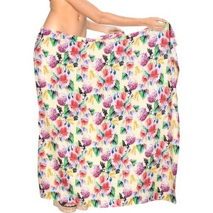 HAPPY BAY Women's Beachwear Summer Pareo Swim Cover Up Casual High Waist Tie Sarong Coverups Beach Wraps One Size Multi_Y763 - 1 of 4