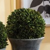 Plum & Post Boxwood Ball Faux (Fake) 12" - 3 of 4