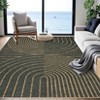 Modern Rainbow Easy Jute Area Rugs, Washable Natural Contemporary Indoor Outdoor Carpet for Living Room Bedroom Office Farmhouse Patio Backyard RV - 4 of 4