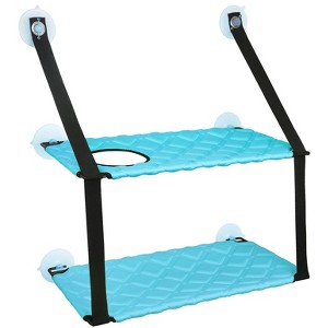 Pet Life Cat Laze Suction Cupped Dual-Leveled Kitty Cat Lounger - 1 of 4