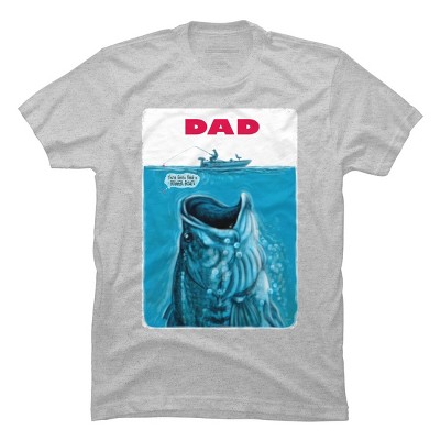Men's Design By Humans Dad Needs a Bigger Bass Fishing Boat By MudgeStudios T-Shirt