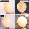 PartyWoo Balloons Nude Boho Apricot Beige 18 12 10 5 Inch 100 pcs - 3 of 4