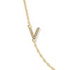 Kendra Scott 14K Gold Over Brass Mini "V" Initial Pendant Necklace - Gold - 3 of 3