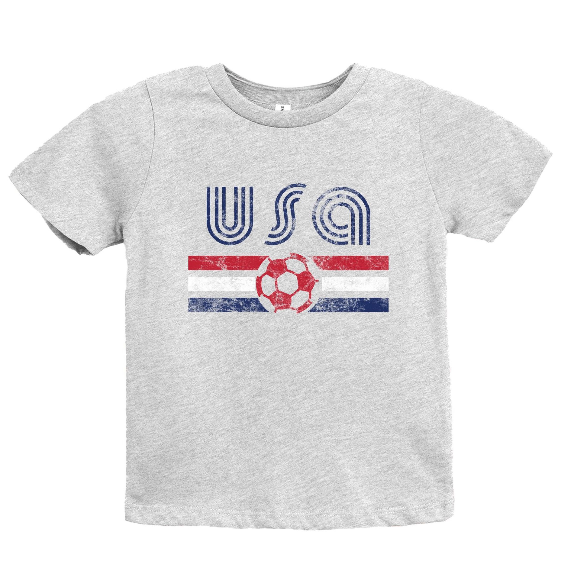 USA Soccer Flag - Youth Short Sleeve Graphic T-Shirt
